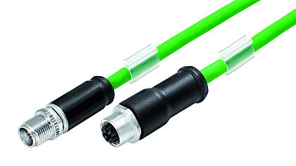Automation Technology - Data Transmission-M12-X-Connecting cable male cable connector - female cable connector_825-X_VL_KS_KD