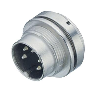 Illustration 09 0453 00 14 - M16 Male panel mount connector, Contacts: 14 (14-b), unshielded, solder, IP67, UL