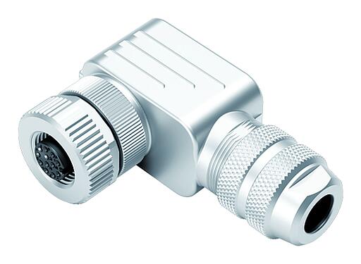 Illustration 99 1492 822 12 - M12 Female angled connector, Contacts: 12, 6.0-8.0 mm, shieldable, solder, IP67, UL