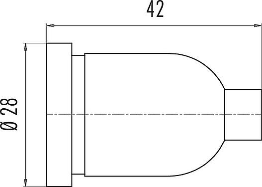 Výkres v měřítku Ochranná krytka, IP67