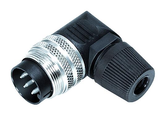 3D视图 09 0143 79 06 - 弯角针头电缆连接器, 极数: 6 (06-a), 4.0-6.0mm, 非屏蔽, 焊接, IP40