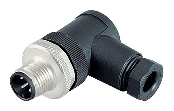 Illustration 99 0429 135 04 - M12 Male angled connector, Contacts: 4, 4.0-6.0 mm, unshielded, screw clamp, IP67, UL