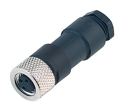 Illustration 99 3376 00 04 - M8 Connecteur femelle, Contacts: 4, 3,5-5,0 mm, non blindé, souder, IP67, UL