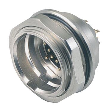 Illustration 09 4815 80 05 - Push Pull Male panel mount connector, Contacts: 5, unshielded, solder, IP67, Front mounting