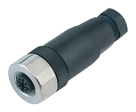 Illustratie M12 Kabeldoos, aantal polen: 4, 6,0-8,0 mm, onafgeschermd, schroefklem, IP67, UL 2238