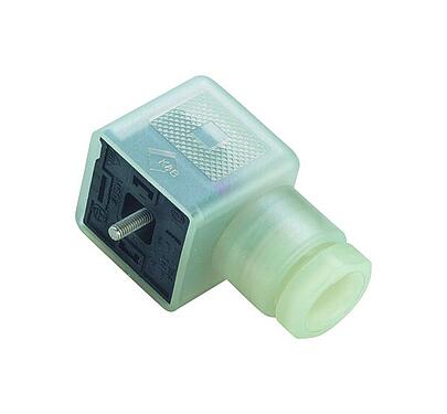Abbildung 43 1714 136 03 - Gerätesteckdose, Polzahl: 2+PE, 8,0-10,0 mm, ungeschirmt, schraubklemm, IP40 ohne Dichtung, Schaltung E6, mit LED PNP