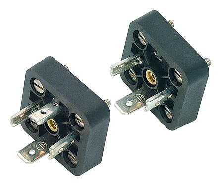 Illustration 43 1713 000 03 - Male power connector, Contacts: 2+PE, unshielded, solder, IP40 without seal, UL, ESTI+, VDE