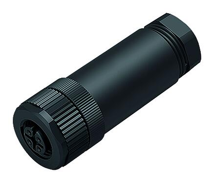 Illustratie M12 Kabeldoos, aantal polen: 5, 6,0-8,0 mm, onafgeschermd, schroefklem, IP67, UL 2238, PG 9