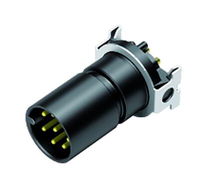 Illustration 09 0381 600 08 - M12 Male receptacle, Contacts: 8, unshielded, SMT, IP67, for SMT