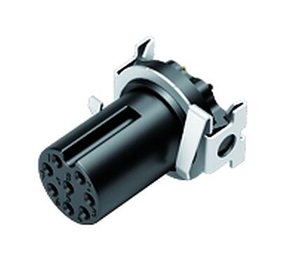 Illustration 09 0484 601 08 - M12 Encastrable femelle, Contacts: 8, blindable, SMT, IP67, Montage frontal