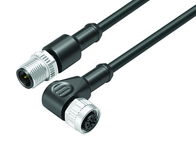 Средства автоматизации - датчики и сервоприводы--Соединительный кабель кабельный штекер - угловая розетка_VL_KSM12-77-3429_WDM12-3434-50003_black