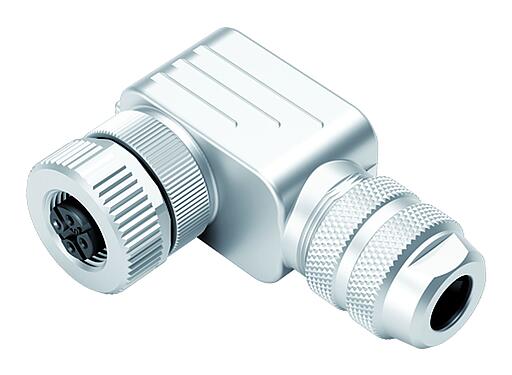 Illustration 99 1430 820 04 - M12 Female angled connector, Contacts: 4, 6.0-8.0 mm, shieldable, screw clamp, IP67, UL