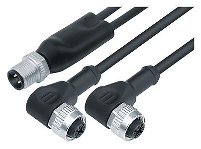 Средства автоматизации - датчики и сервоприводы--Кабельный разветвитель Кабельный штекер - 2 угловая розетка_765_0_21_DG_SK