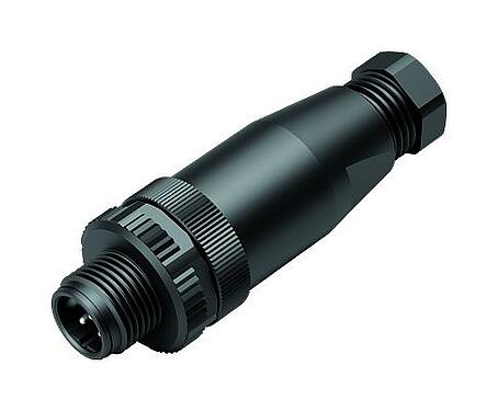 Illustrazione M12 Connettore cavo maschio, Numero poli: 5, 4,0-6,0 mm, non schermato, morsetto a vite, IP67