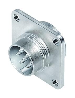 3D View 09 0115 300 05 - M16 Square male panel mount connector, Contacts: 5 (05-a), unshielded, solder, IP67, UL