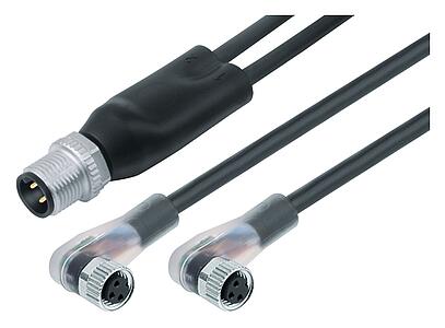 Automatiseringsteknik – sensorer och ställdon--Kabelsplitter plugg -  2 vinkeluttag_765_0_24_DG_SK