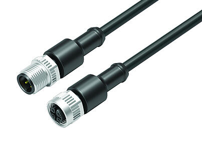 Средства автоматизации - датчики и сервоприводы--Соединительный кабель кабельный штекер - кабельная розетка_VL_KSM12-77-3429_KDM12-3430-50004_black