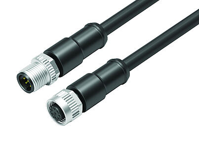 Средства автоматизации - датчики и сервоприводы--Соединительный кабель кабельный штекер - кабельная розетка_VL_KSM12-77-3429_KDM12-3430-50708_black