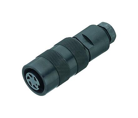 Ilustracja M16 Zeńskie złącze kablowe proste, Kontaktów: 19 (19-a), 6,0-8,0 mm, nieekranowany, lutowanie, IP67