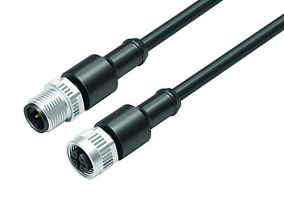 Средства автоматизации - датчики и сервоприводы--Соединительный кабель кабельный штекер - кабельная розетка_VL_KSM12-77-3429_KDM12-3430-50003_black