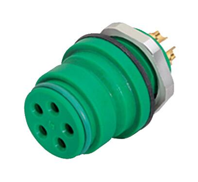 Ilustração 99 9116 70 05 - Snap-In IP67 (miniatura) Soquete de flange, Contatos: 5, desprotegido, solda, IP67, VDE