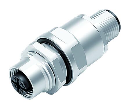 Illustration 09 5241 10 05 - M12 Lead-through for control cabinet, Contacts: 5, shielded, pluggable, IP67, UL, M12x1.0