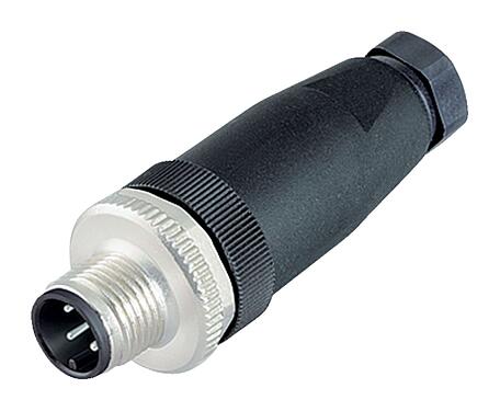Illustration 99 0429 314 04 - M12 Male cable connector, Contacts: 4, 2.5-3.5 mm, unshielded, screw clamp, IP67