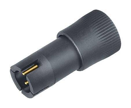 3D View 09 9767 70 04 - Snap-In IP40 Male cable connector, Contacts: 4, 3.0-4.0 mm, unshielded, solder, IP40