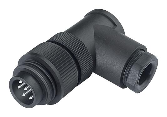 3D View 99 0217 215 07 - RD24 Male angled connector, Contacts: 6+PE, 10.0-12.0 mm, unshielded, screw clamp, IP67, PG 13.5