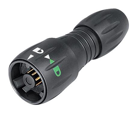 Abbildung 99 0771 001 08 - Bajonett Kabelstecker, Polzahl: 8, 4,0-6,0 mm, ungeschirmt, löten, IP67