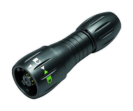 Illustration Baïonnette Connecteur mâle, Contacts: 8, 2,5-4,0 mm, non blindé, souder, IP67