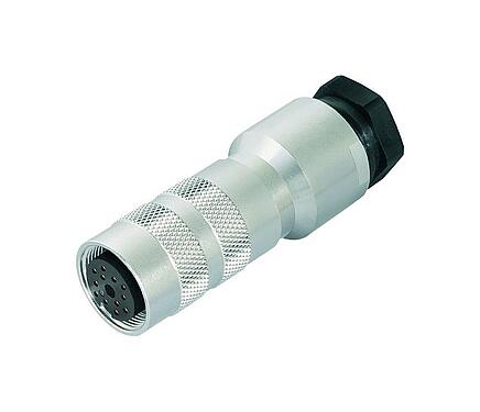 Illustration M16 Female cable connector, Contacts: 7 (07-a), 8.0-10.0 mm, shieldable, solder, IP67, UL 2238, with shielding ring