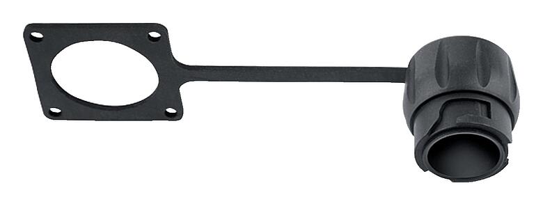 Illustration Protecting cap, IP68/IP69K plugged, with retaining strap