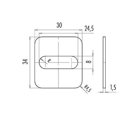 Scale drawing Seal