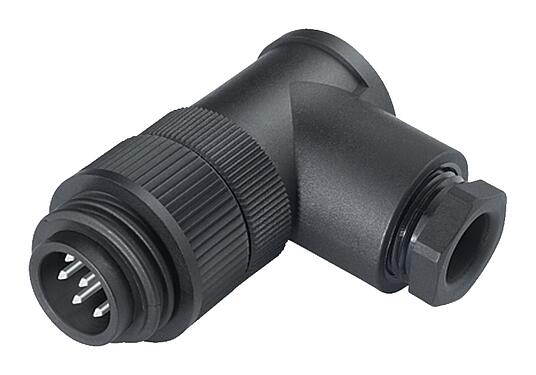 Illustration 99 0209 210 04 - RD24 Male angled connector, Contacts: 3+PE, 8.0-10.0 mm, unshielded, screw clamp, IP67, PG 11