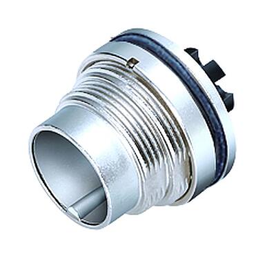 Illustration 09 0115 780 05 - M16 Male panel mount connector, Contacts: 5 (05-a), unshielded, crimping (Crimp contacts must be ordered separately), IP67, UL, front fastened