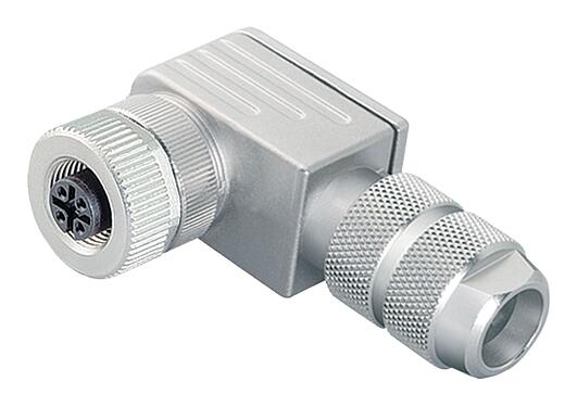 Illustration 99 3728 820 04 - M12 Female angled connector, Contacts: 4, 5.0-8.0 mm, shieldable, screw clamp, IP67, UL