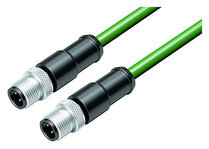 Automatisierungstechnik - Datenübertragung--Verbindungsleitung 2 Kabelstecker_VL_KS-77-4529_KS-77-4529-50704_green