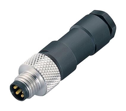 插图 99 3383 00 04 - M8 直头针头电缆连接器, 极数: 4, 3.5-5.0mm, 非屏蔽, 焊接, IP67, UL