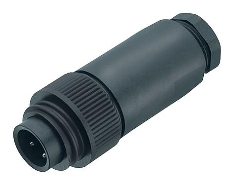 Illustration RD24 Male cable connector, Contacts: 6+PE, 8.0-10.0 mm, unshielded, screw clamp, IP67, PG 11