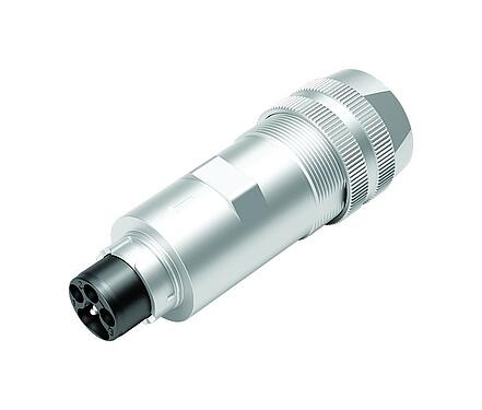 Abbildung 99 6165 000 06 - Bajonett Kabelstecker, Polzahl: 6 (3+PE+2), 7,0-14,0 mm, ungeschirmt, schraubklemm, IP67 gesteckt und verriegelt