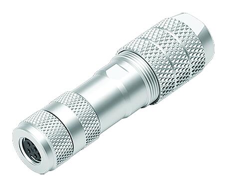 Illustratie M8 Kabeldoos, aantal polen: 4, 5,0-8,0 mm, schermbaar, schroefklem, IP67, M8x1,0, irisveer