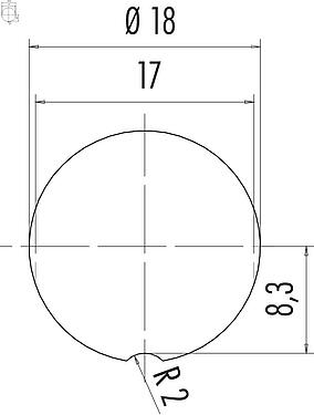 安装说明 09 0116 90 05 - M16 孔头法兰座, 极数: 5 (05-a), 非屏蔽, THT, IP67, UL 2238, 板前安装