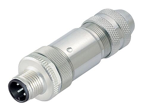 Illustration M12 Male cable connector, Contacts: 12, 6.0-8.0 mm, shieldable, solder, IP67, UL 2238, with shielding ring