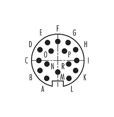 Contactconfiguratie (Insteekbereik) M16 Kabelstekker, aantal polen: 16, 6,0-8,0 mm, schermbaar, soldeer, IP40