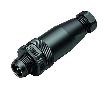 Illustratie M12 Kabelstekker, aantal polen: 5, 4,0-6,0 mm, onafgeschermd, schroefklem, IP67, UL 2238