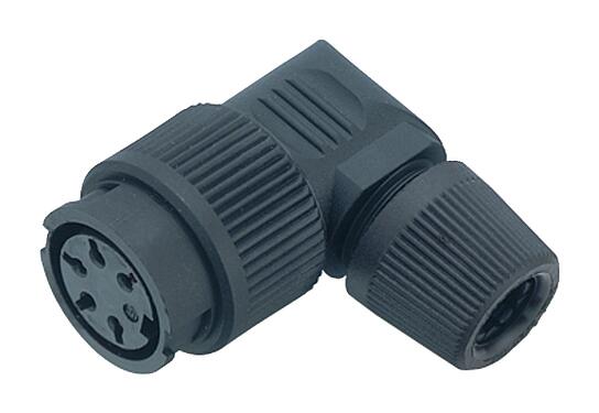 Abbildung 99 0646 72 08 - Bajonett Winkeldose, Polzahl: 8, 6,0-8,0 mm, ungeschirmt, löten, IP40