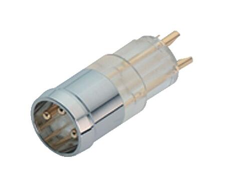 Illustration M8 Male receptacle, Contacts: 3, unshielded, solder, IP65