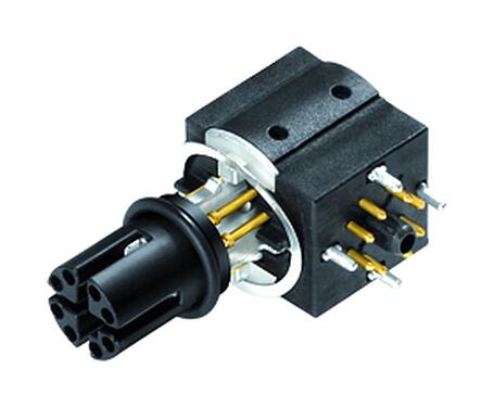 Illustrazione M12 L'inserto di contatto, Numero poli: 8, schermabile, THT, IP67, UL