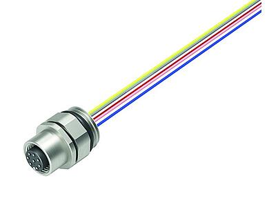 Automation Technology - Sensors and Actuators--Female panel mount connector_763_4_FD_pos_VA_Li_8pol